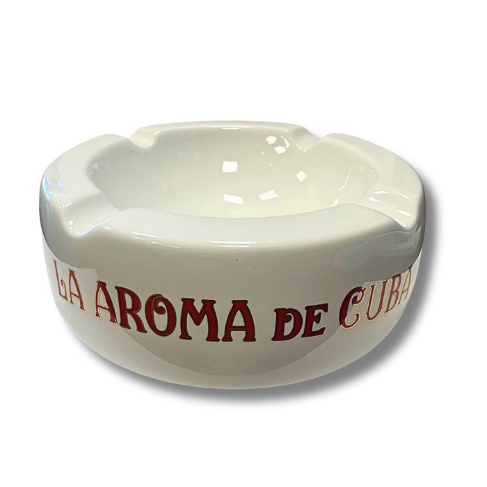 La Aroma de Cuba Ashtray La Aroma De Cuba White