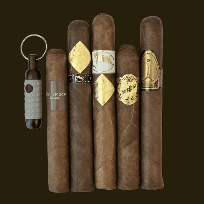 5 cigar draw card sampler