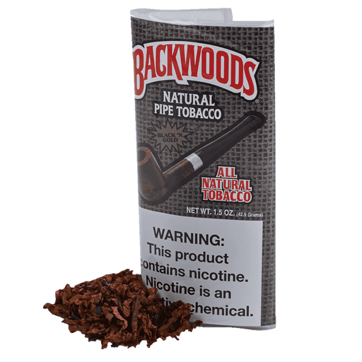 Backwoods Black Gold natural pipe tobacco 42.5g aromatic Burley Virginia Black Cavendish vanilla caramel mild pipe tobacco