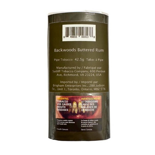 Backwoods Buttured Rum 50g Pipe Tobacco Backwoods