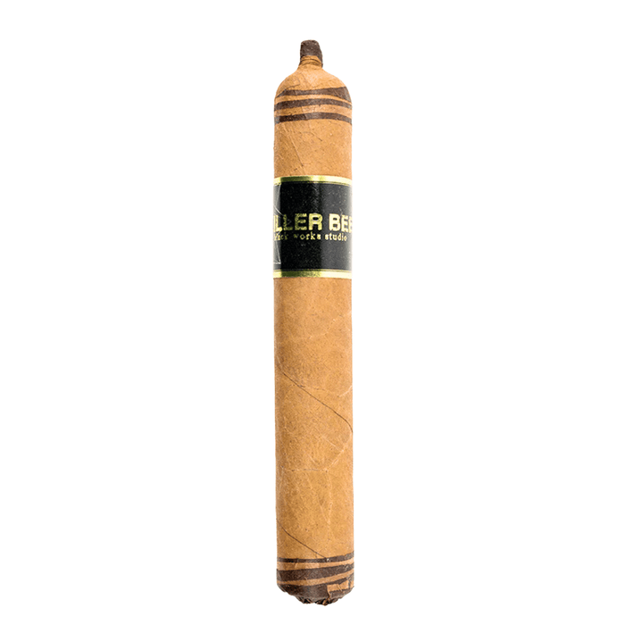 Black Label Trading Co Killer Bee Connecticut cigar BLK WKS Studio Corona 4.5x46 Ecuadorian Connecticut wrapper boutique cigar