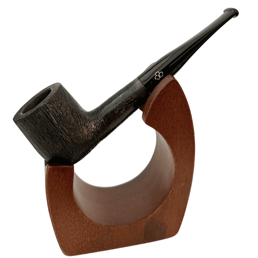 Brigham Satinated Straight 03 Canadian briar pipe Rock Maple Distillator System black satinated finish tongue bite free pipe