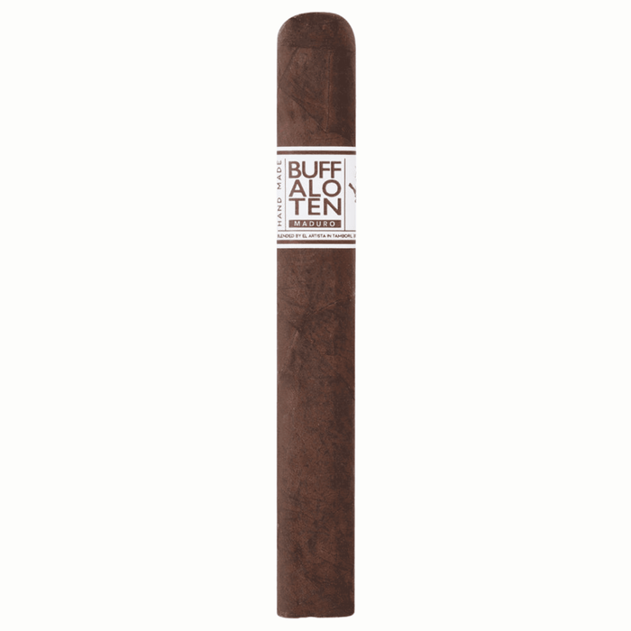 Buffalo Ten Maduro Toro cigar Mexican San Andres wrapper Dominican Negrito binder T13 hybrid filler medium full bodied El Artista cigar