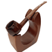 Chacom Nougat 1245 French briar pipe hexagonal bowl prince shape Saint-Claude handcrafted lightweight pipe made in France