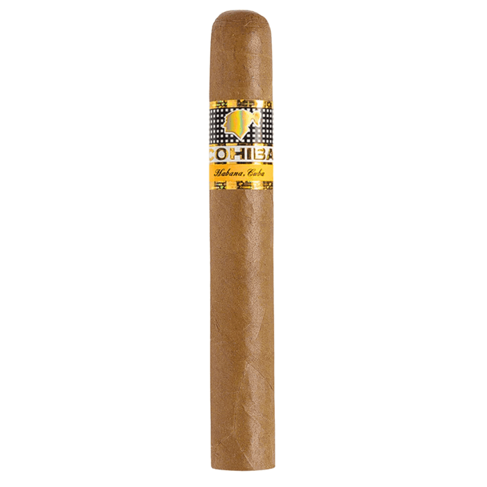 Cohiba Siglo VI Cuban cigar with golden-brown wrapper and signature Cohiba band – premium Vuelta Abajo long-filler cigar