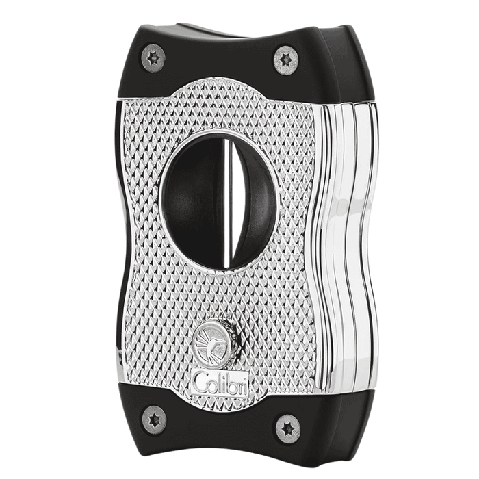 colibri sv cut cigar cutter chrome black straight v cut