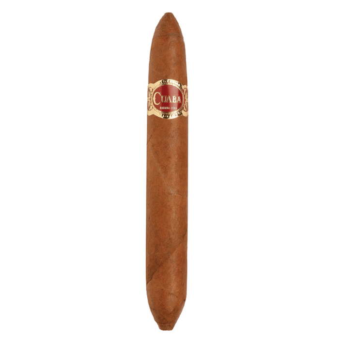 The Cuaba Distinguidos is a beautifully handcrafted double figurado cigar, showcasing the artistry and tradition of Cuban cigar making.

With its unique shape and flawless construction, it delivers a medium to full-bodied experience rich in woody, spicy, and subtly sweet notes.