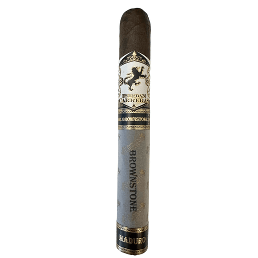 Esteban Carreras Mr Brownstone Maduro Toro cigar with Connecticut Broadleaf wrapper, 6x52 medium to full-bodied premium Nicaraguan cigar