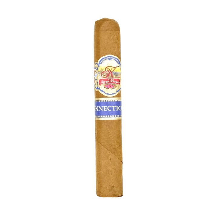 Smooth, creamy, and effortlessly elegant, the K by Karen Berger Connecticut Robusto is the perfect companion for those who appreciate a mellow yet flavorful cigar. Handcrafted in Nicaragua, this 5 x 52 gem features a silky Ecuadorian Connecticut 