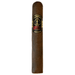 La Espada Spade Gordo cigar with dark oily Mexican San Andres wrapper and black and gold band featuring a spade logo, standing upright against a white background.