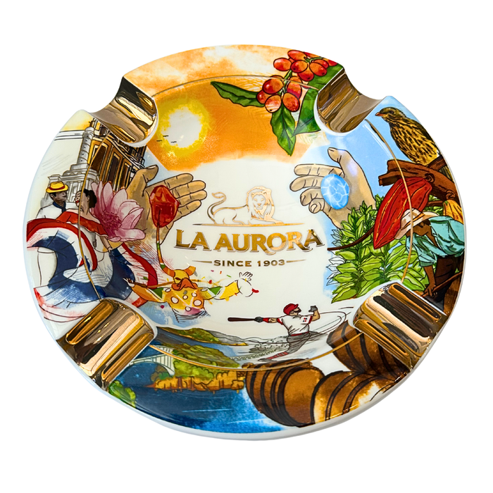 La Aurora Cigar Ashtray White