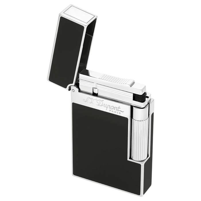 St Dupont Ligne 2 Lacquered Lighter Silver