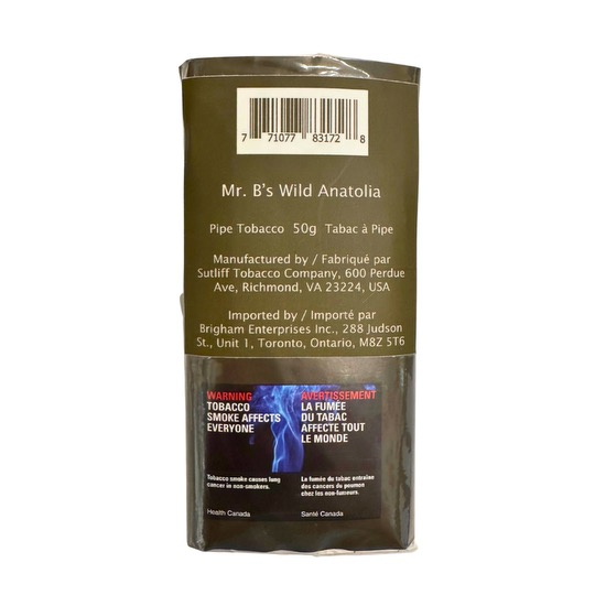 Mr. B's Wild Anatolia 50g Pipe Tobacco