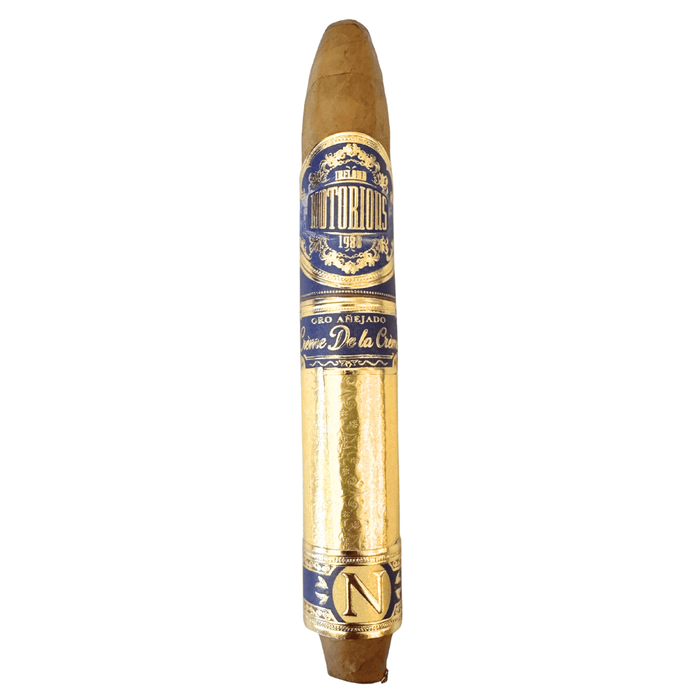 Notorious Creme de la Creme Belicoso 5.5x52 Conor McGregor Ecuadorian Connecticut Shade wrapper Brazilian Arapiraca binder medium bodied luxury cigar 2026