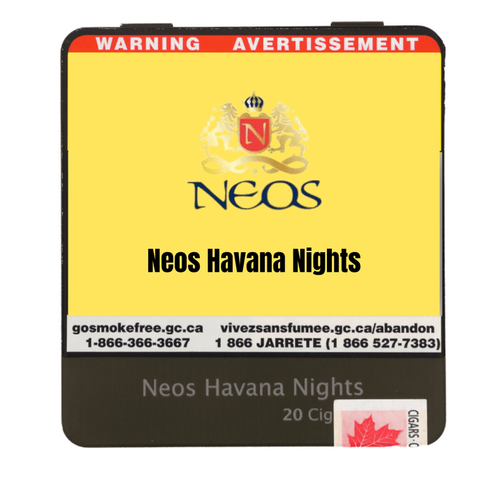 Neos Mini Havana Nights cigar wrapped in Java Besuki leaf with 50% Cuban reserve tobacco blend