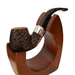 Peterson Arklow 230 sandblasted bent billiard briar pipe walnut nickel army mount fishtail stem 9mm filter