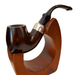 Peterson System Standard Heritage 312 smooth bent billiard briar pipe nickel military mount P-Lip stem