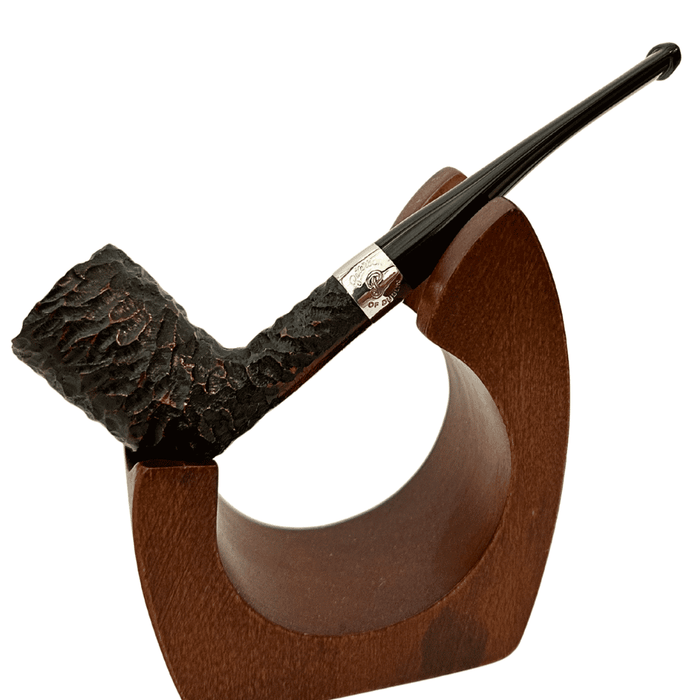 Peterson Donegal Rocky briar tobacco pipe bent stem nickel band