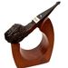 Peterson Pipe of the Year 2026 rusticated 493 squat Cad bulldog briar pipe sterling silver P-Lip limited edition