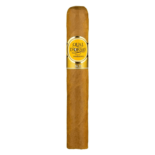 Quai D'Orsay No. 54 Cuban cigar with golden yellow band, Claro wrapper, Edmundo Grueso vitola, available at Smoke Master Cigars