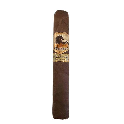 From Stallone Cigars, a brand founded in 2014 by cutting horse competitor Tony Barrios and known for its strong equestrian theme, comes the Azabache Maduro Toro. This handmade, box-pressed cigar (6x56) is a true Nicaraguan puro, featuring a dark Maduro wrapper, binder, and filler all sourced from Nicaragua.