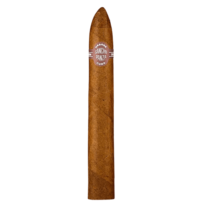 The Sancho Panza Belicosos is a bold Cuban cigar that delivers both character and charm in every draw. With its signature torpedo shape and expert craftsmanship, this medium-bodied smoke offers a rich blend of earthy undertones, subtle spice, and a touch of cocoa.