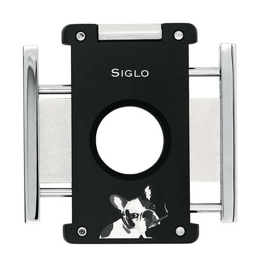 siglo dog in black cigar cutter french bulldog guillotine