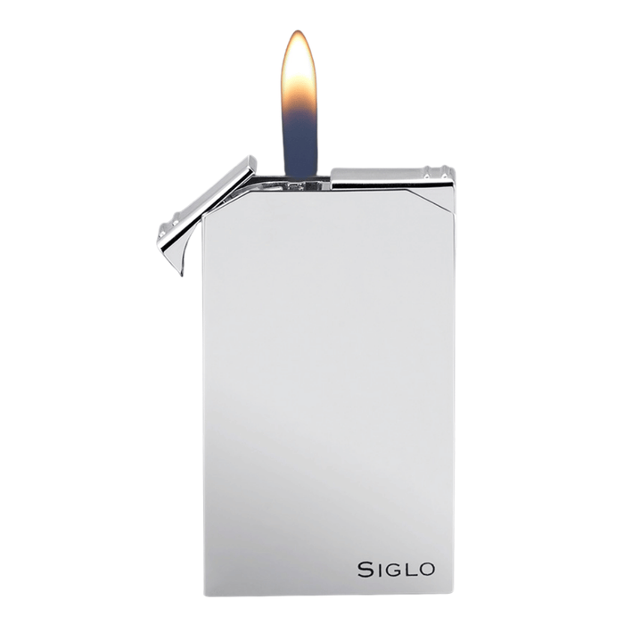 siglo shiny chrome lighter cigar torch flame