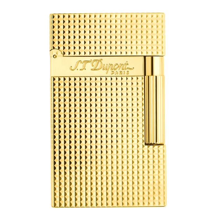 st dupont ligne 2 diamond head gold lighter luxury cigar