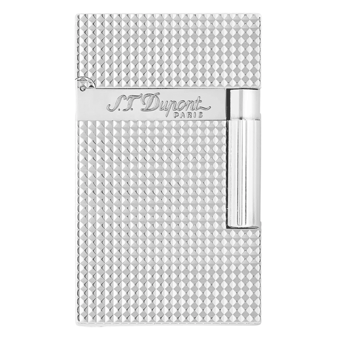 st dupont ligne 2 diamond head silver lighter luxury cigar