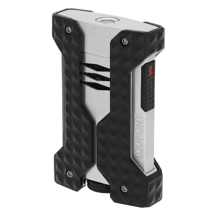 St Dupont Windproof Brushed Lighter Chrome