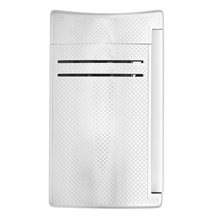 st dupont maxijet lacquered lighter silver cigar torch