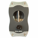 Load image into Gallery viewer, Colibri High-Performance V-Cut Cigar Cutter – Ergonomic Design with Stainless Steel Spring-Activated Blade
