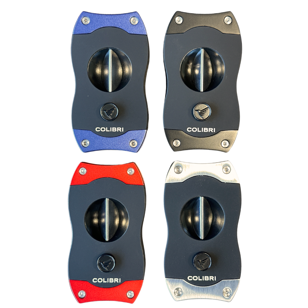 Colibri High-Performance V-Cut Cigar Cutter – Ergonomic Design with Stainless Steel Spring-Activated Blade