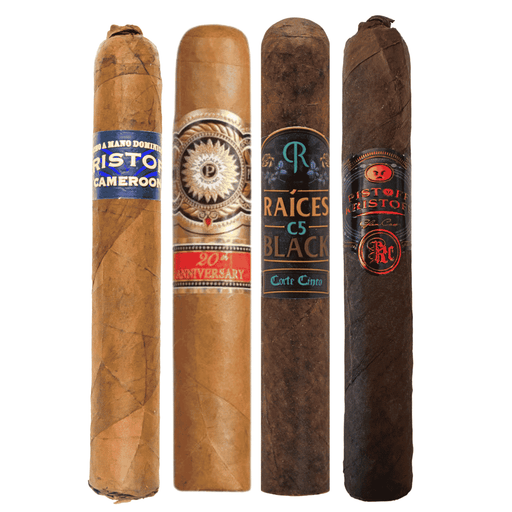 mild to wild robusto cigar sampler four premium cigars strength progression