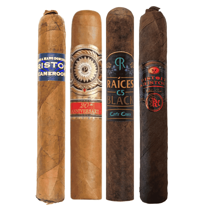 mild to wild robusto cigar sampler four premium cigars strength progression