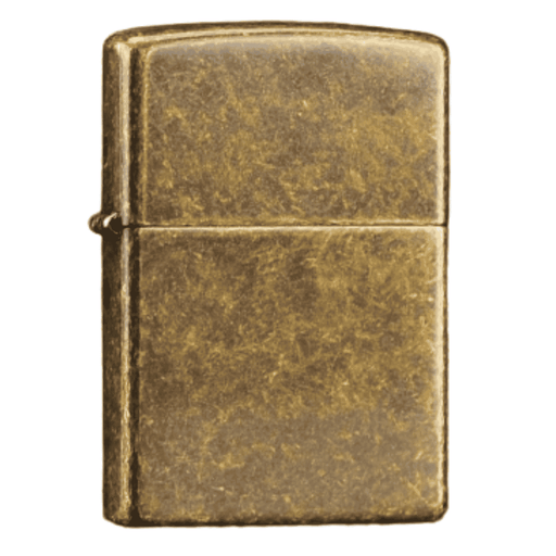 Zippo 201FB Antique Brass windproof lighter vintage style brass finish refillable metal lighter made in USA