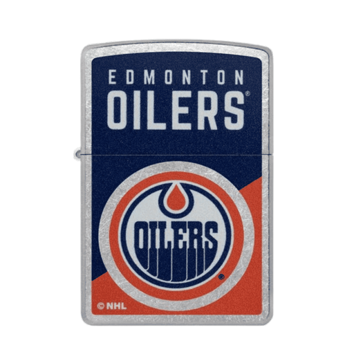  Edmonton Oilers Zippo Lighter is the ultimate spark for fans who bleed blue and orange. 