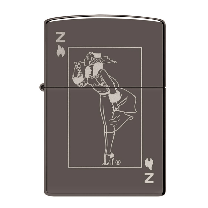 Zippo Black Ice Windy Design
