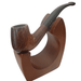 Brigham Algonquin 2 Dot pipe 23 bent billiard smooth briar tobacco pipe black stem classic smoking pipe