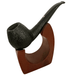Brigham Giante sandblast pipe large briar tobacco pipe with black stem rustic finish classic smoking pipe