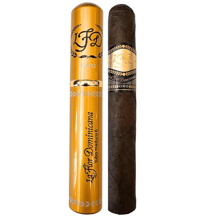 la flor dominicana oro tubo maduro no 6 cigar full strength toro gold tube