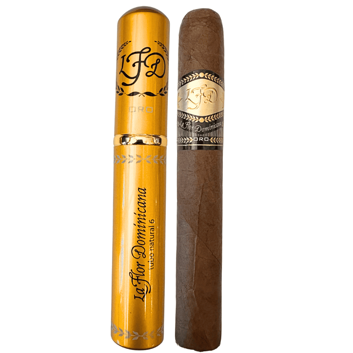La Flor Dominicana Oro Tubo Natural No.6