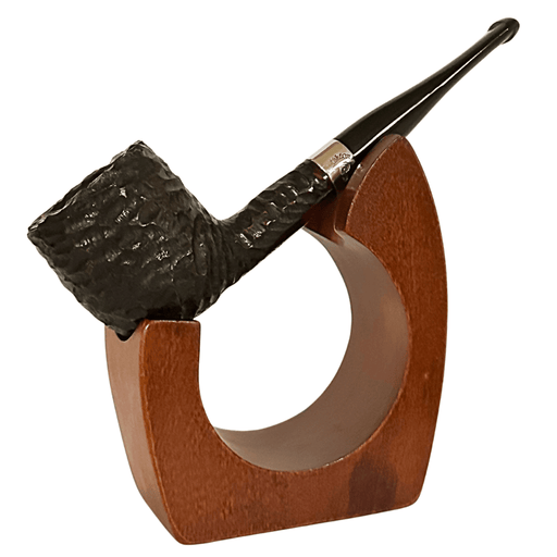 Peterson Donegal Rocky 605 straight billiard pipe sandblasted briar with nickel band classic Irish tobacco pipe