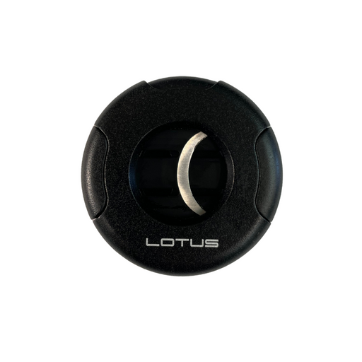 Lotus Meteor Round Cigar Cutter - Black Smoke Master Cigars