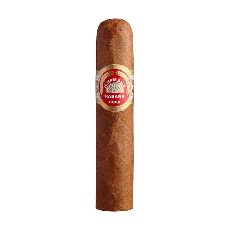 The H. Upmann Half Corona Cigar was introduced by H. Upmann Cigars in 2011 and has proven popular among aficionados ever since. This Cuban cigar features a Half Corona vitola - measuring at 90mm by a 44 ring gauge. Its one of the smallest on the market - making it popular among smokers who are short of time.