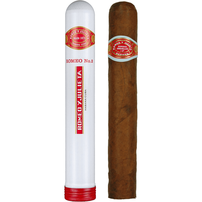 The Romeo Y Julieta No. 2 Cigar is a unique Petit Coronas, 5 1/8" in length by a 42 ring gauge.