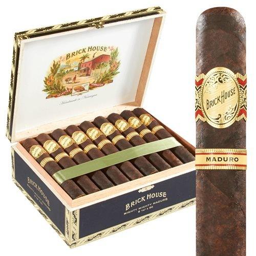 Well J.C. Newman is back with the Brick House Maduro. This cigar is darker and spicier than its predecessor. An oily Brazilian Arapiraca Maduro wrapper houses a blend of premium Nicaraguan long-fillers and a Nicaraguan binder. The bold, full-bodied flavor profile is punctuated by notes of cocoa and sweetness