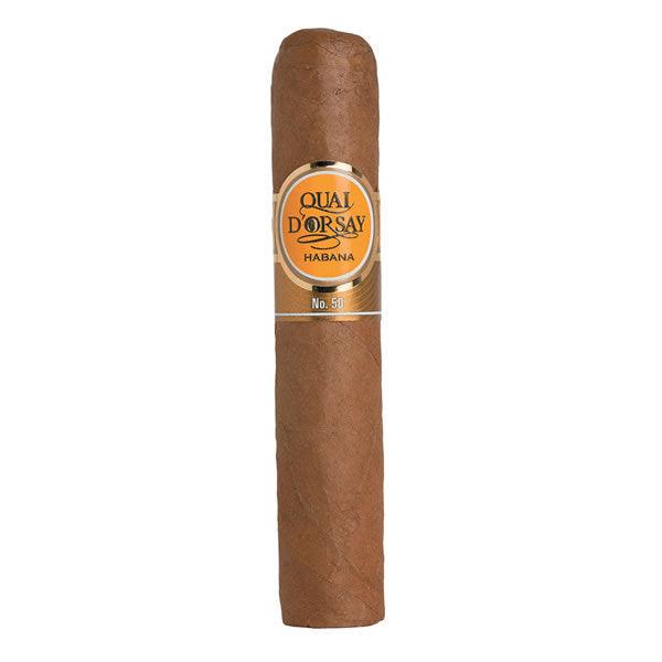 The Quai D'Orsay No.50 is a Petit Robusto, measuring 110mm in length with a 50 ring gauge. In 2017 Habanos initiated a reinvention of the Quai D'Orsay brand