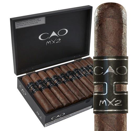 CAO's MX2 is a long-awaited, limited production cigar that employs two flavorful wrappers. The outermost leaf is an ultra-dark, super oily Connecticut Broadleaf Maduro. Underneath, there's a second wrapper leaf — fuller-flavored Brazilian Maduro.